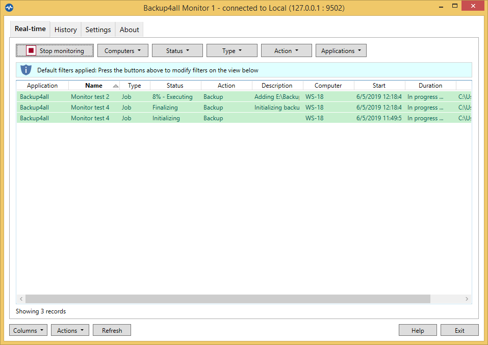 Backup4all monitor Backup4all Monitor