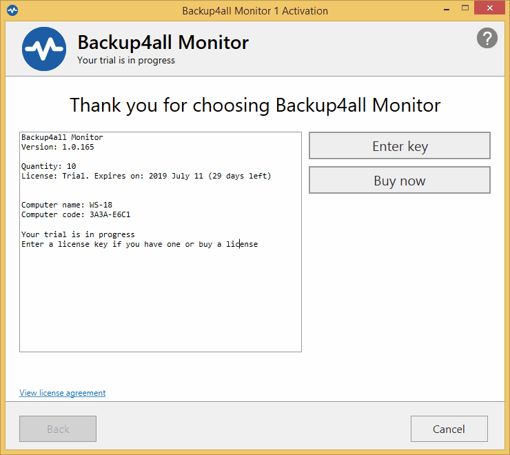 Backup4all Monitor