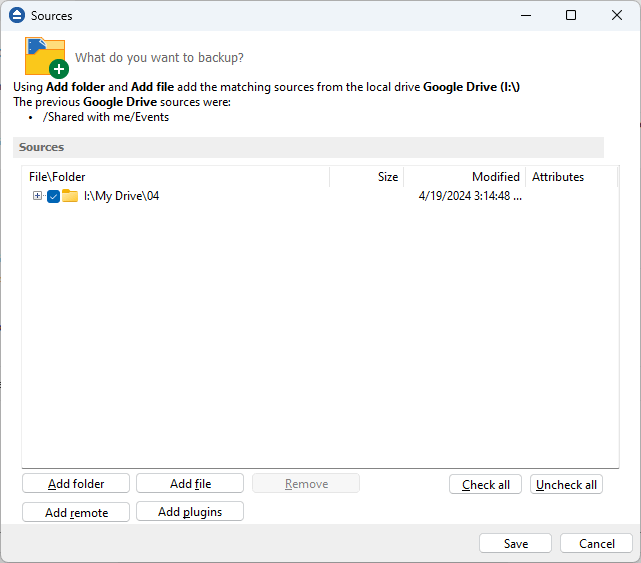 Google Drive sources Google Drive sources