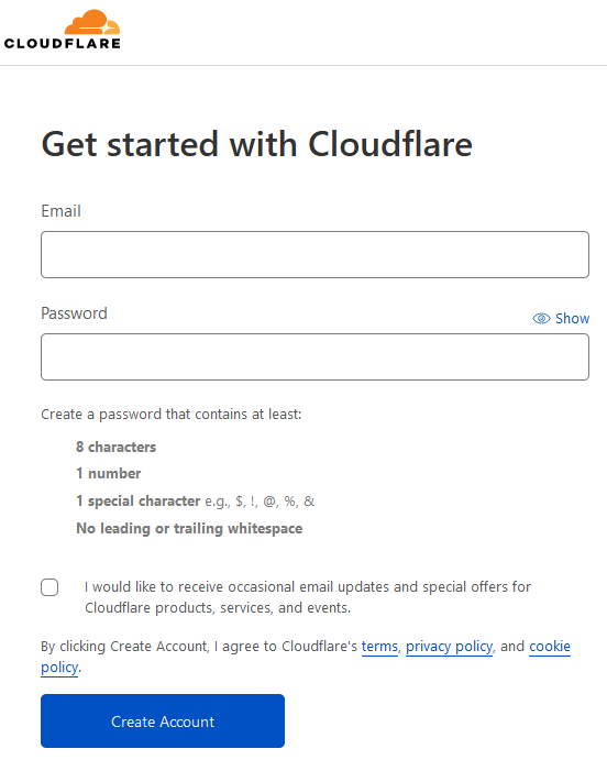 Back up to Cloudflare