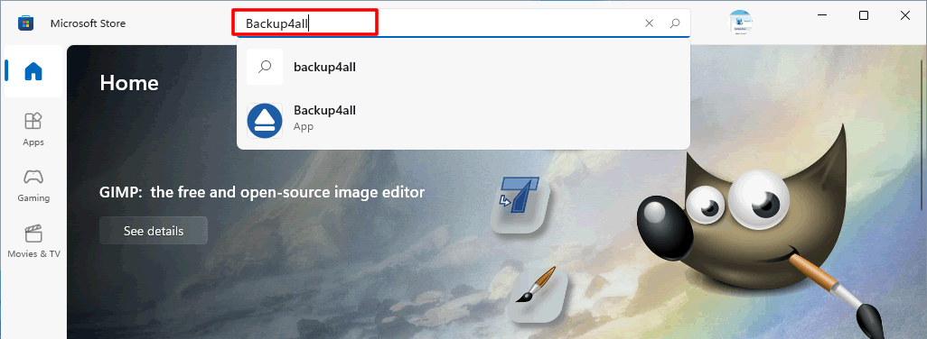 Install from Microsoft Store Install Backup4all Microsoft Store
