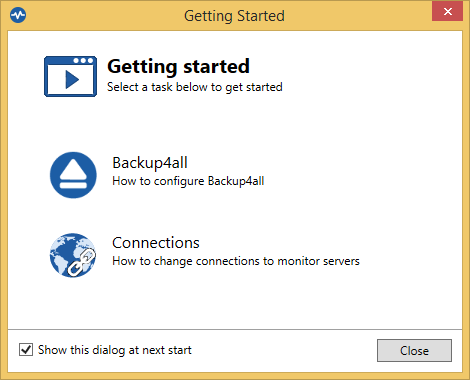 Backup4all Monitor - Getting Started
