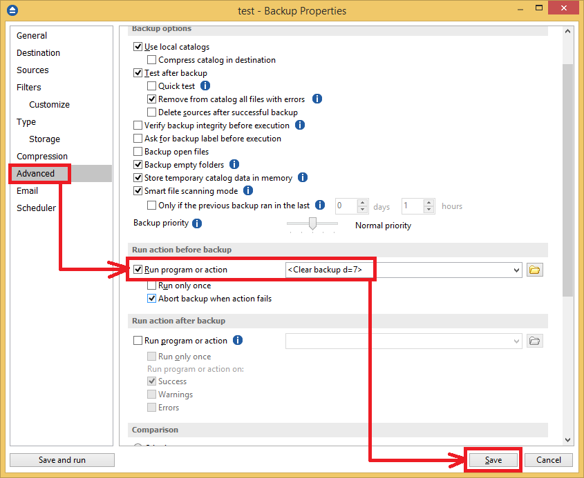 How to clear the backup How to clear the backup