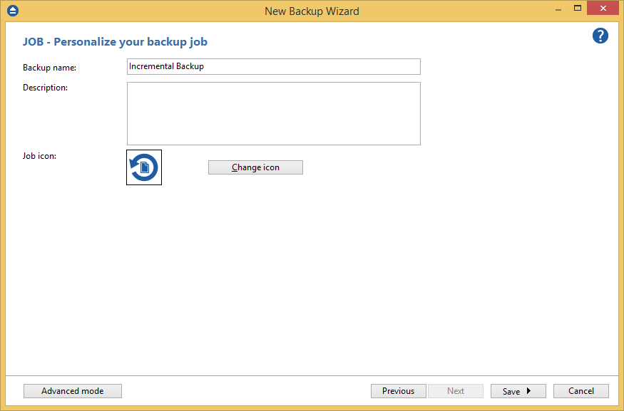 incremental backup incremental backup