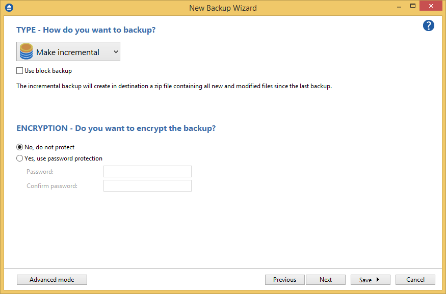 incremental backup incremental backup