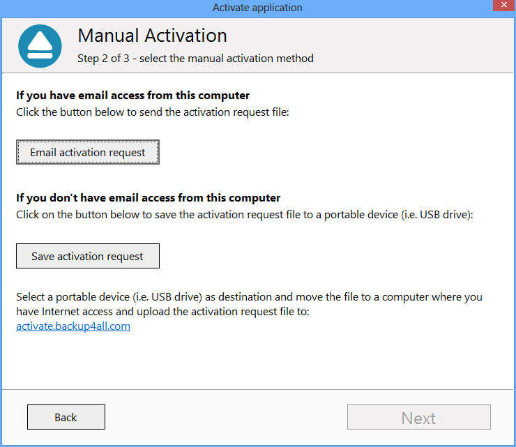 Backup4all 5 - Manual Activation 4 Backup4all 5 - Manual Activation 4