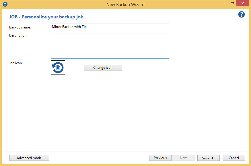 Mirror backup Mirror backup