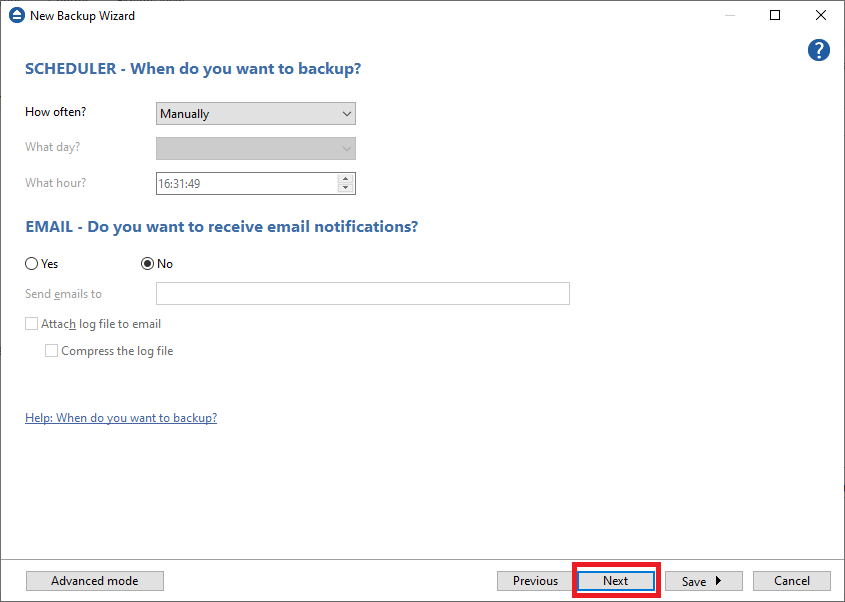 Backup smartphone Backup smartphone