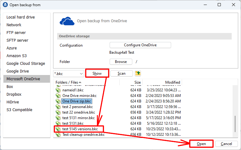 Show .bkc files in OneDrive bucket Show .bkc files in OneDrive bucket