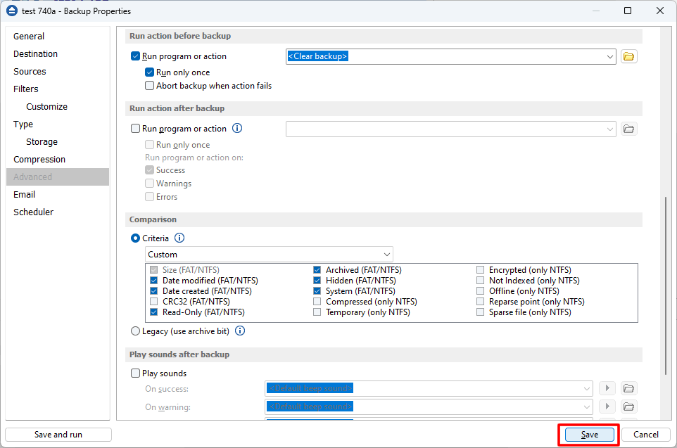 How to clear the backup How to clear the backup