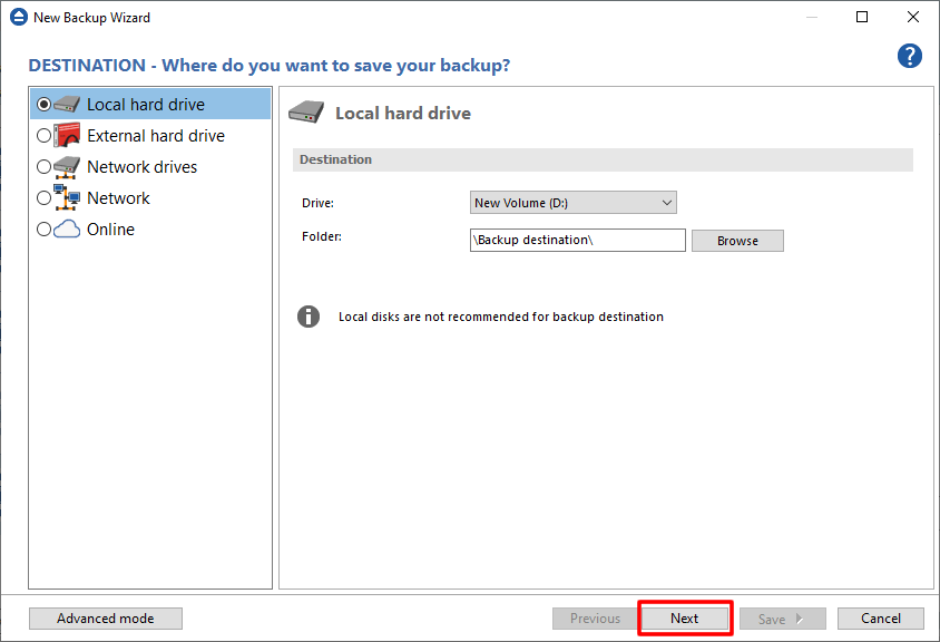 Backup job Schedule job