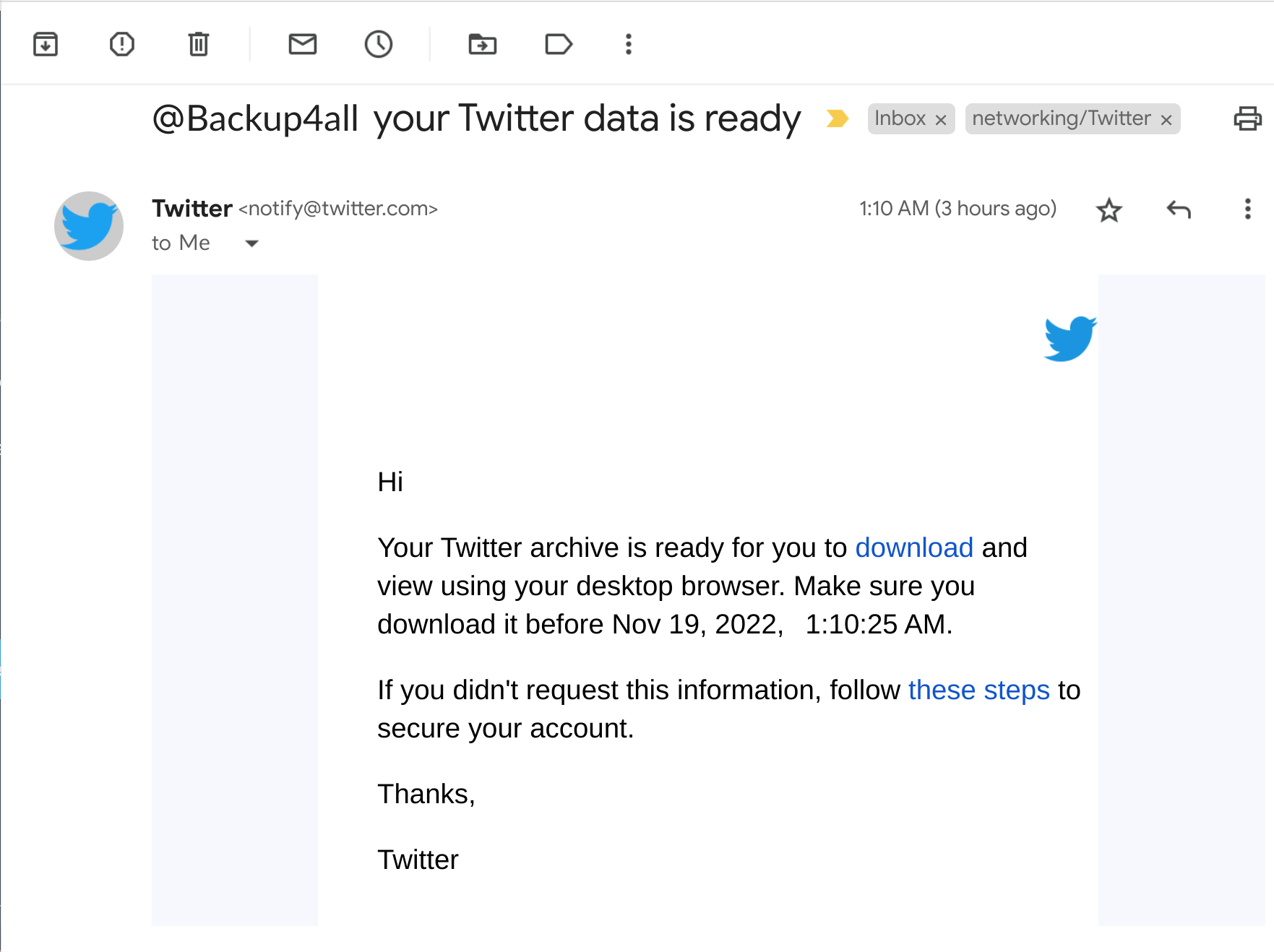 Twitter Backup - 5 Twitter Backup - 5