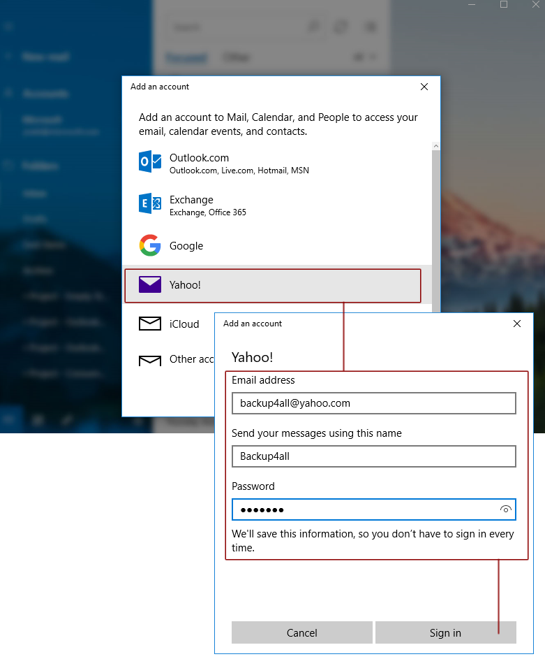 How to add a Yahoo IMAP account to Outlook Desktop without an App